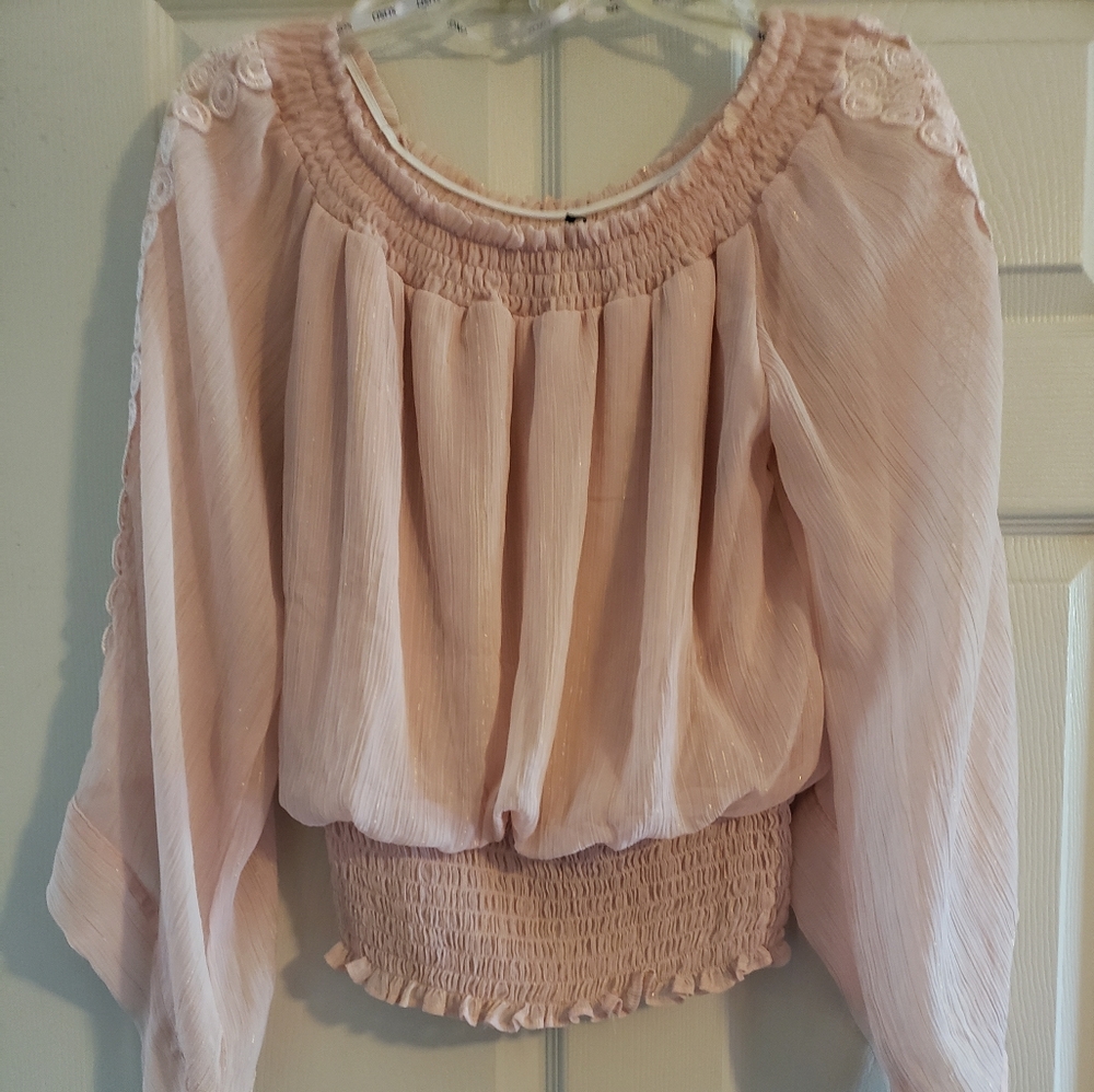 Peach blouse